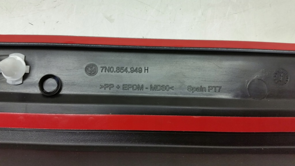 фото №12, Молдинг дверь левый перед задняя vw sharan ii 7n0854939 7n0854949 белый jak nowa