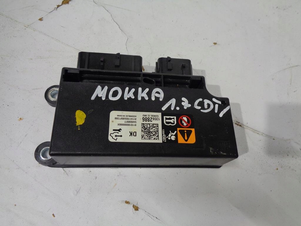 фото №1, Датчик air bag 13592886 opel mokka i