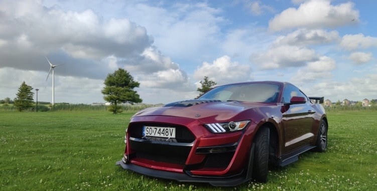 Капот алюминиевая gt500 стиль - niepomalowana mustang 2015-2017 v6, gt, ecob Киев