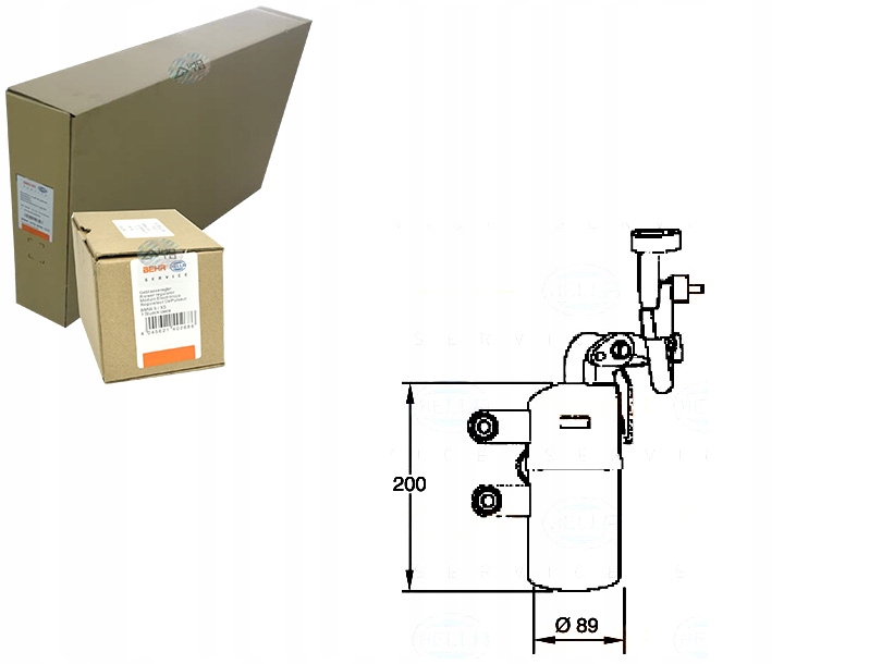 фото №1, Behr hella осушувач кондиціонера vod126 351335111