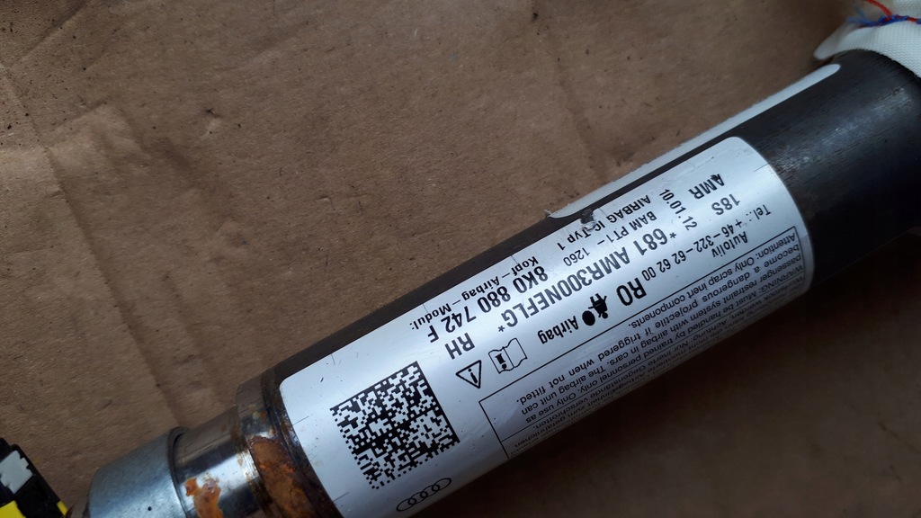 фото №9, S4 b8 a4 шторка безпеки повітряна подушка безпеки права 8k0880742f