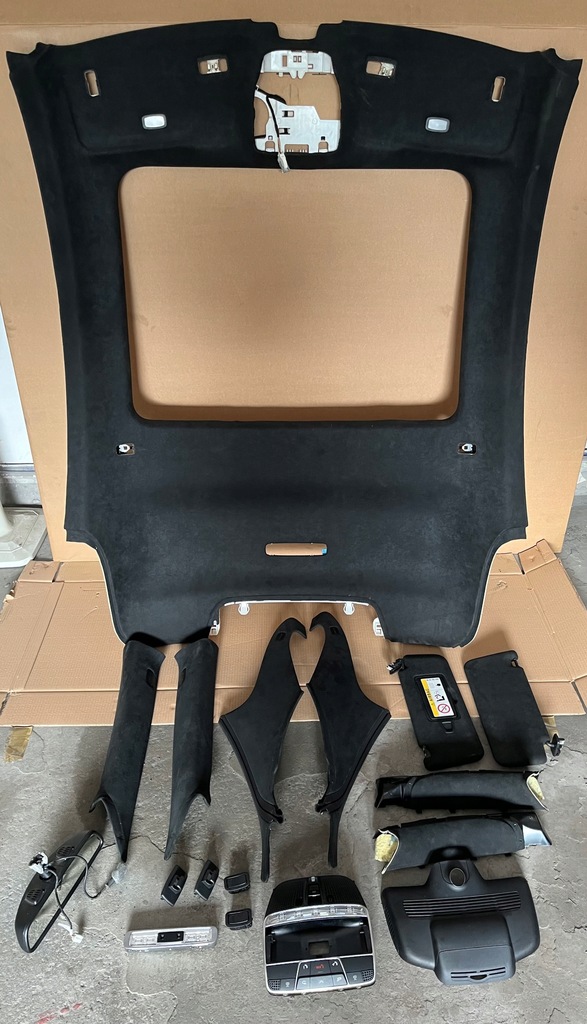 фото №1, Mercedes s w217 coupe потолок alcantara стойки лампа комплект