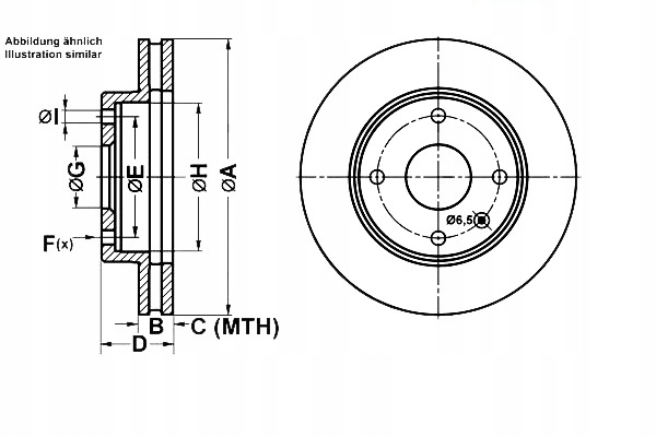 фото №1, Ate гальмівні диски гальмівні 2szt chevrolet evanda 2.0