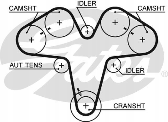 фото №12, Набор ремень распределительного вала alfa romeo 147 156 166 gt gt
