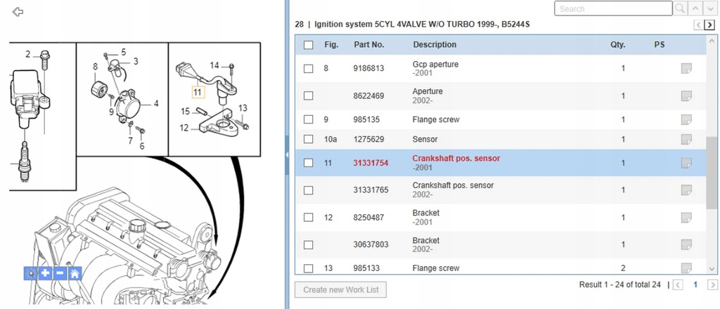 фото №6, Volvo s70 v70 v70 xc 2000 датчики положение вала коленчатого