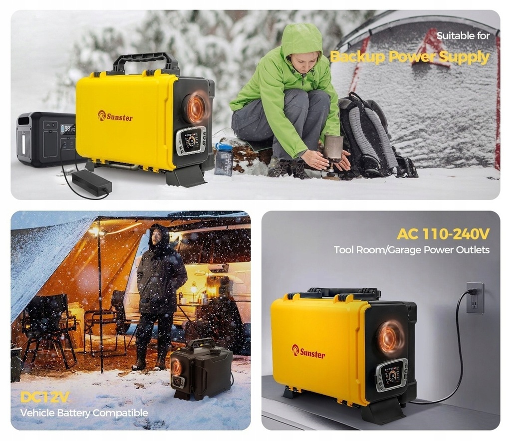 фото №11, Обогреватель стояночный 8kw 12v 230v webasto с вентиляция i кнопка старт/стоп bt lcd