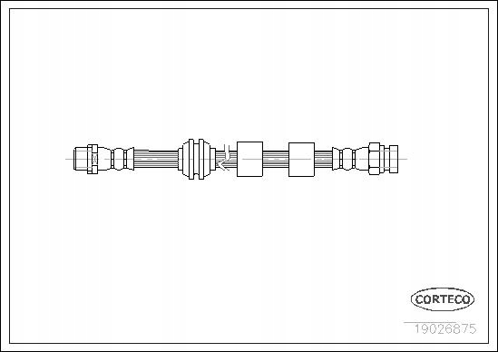 фото №1, Corteco шланг тормозной перед seat alhambra