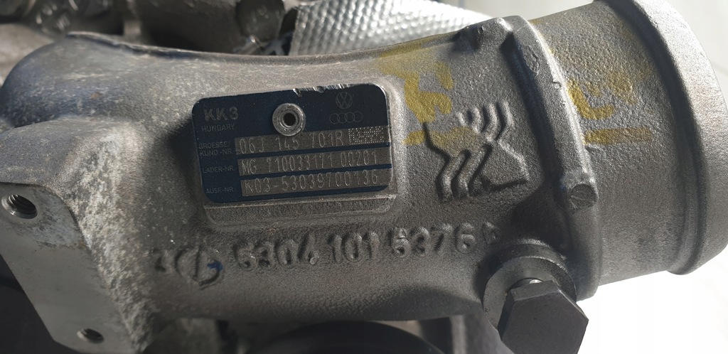 фото №8, Турбонагнітач турбіна оригінал 06j145701r audi a3 8p 1.8 tfsi