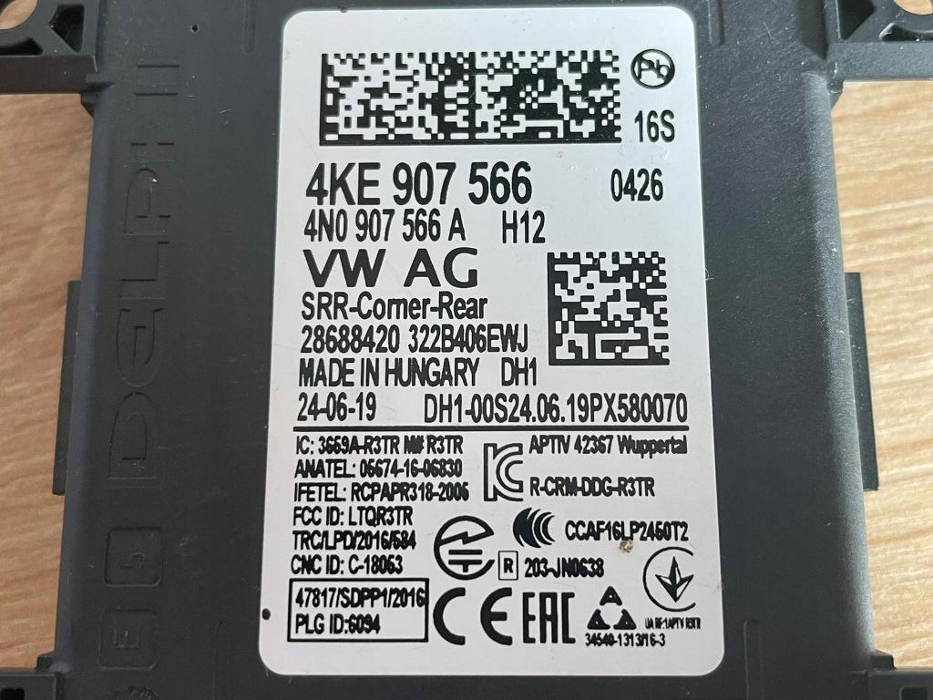 фото №10, Модуль асистент перемикання поперечина руху задня 4ke907566 do audi etron a6 a7 a8 q7 q8