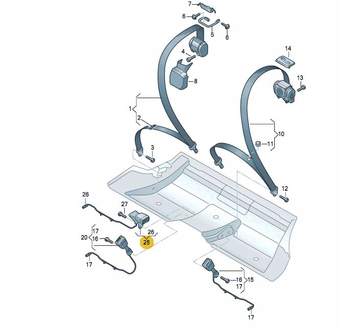 фото №1, Porsche taycan 9j1 пряжка поперечина 9j1857740b