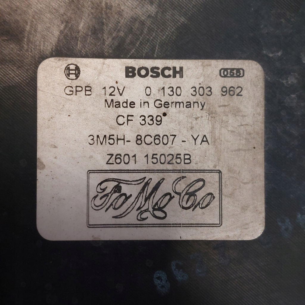 фото №5, Mazda 3 iii bk 1,6 вентилятор радиатора bosch 0130303962 3m5h-8c607-ya