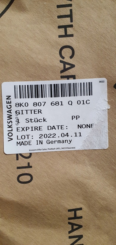 фото №7, Audi a4 s4 13-16 s-line nowa оригінальна решітка протитуманної фари бампера satyna