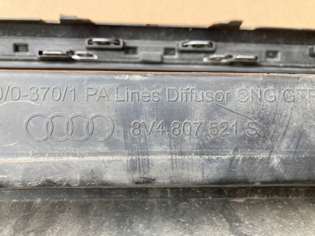 фото №13, Audi a3 sportback 8v диффузор бампера задняя 8v4807521s