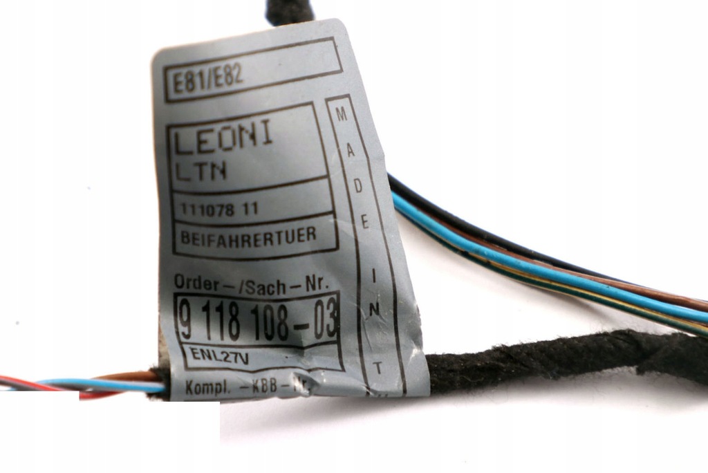 фото №10, Bmw e81 e82 джгут електропроводка двері права 9118109