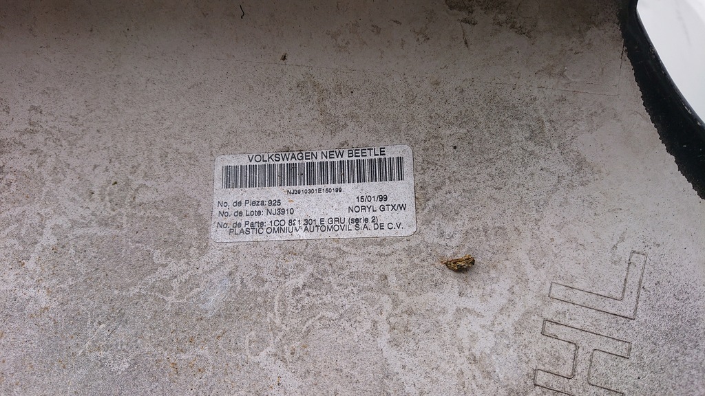 фото №7, Vw new beetle 1c0 крила задній лівий