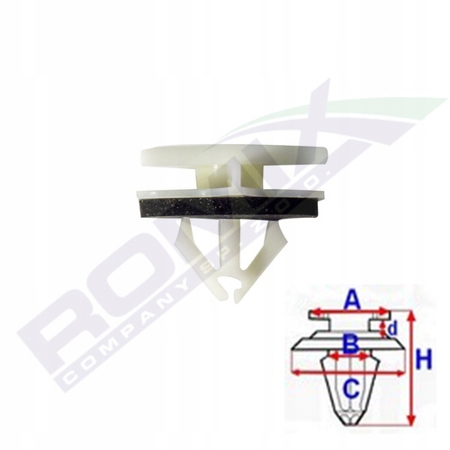 фото №3, Romix кліпса накладки порога ford mustang
