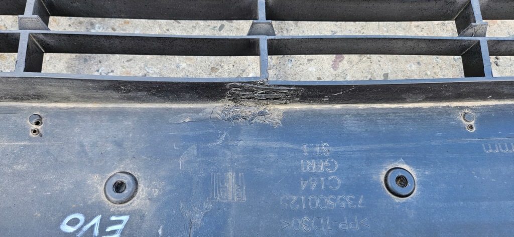 фото №10, Fiat grand punto evo накладка бампер перед решітка накладка