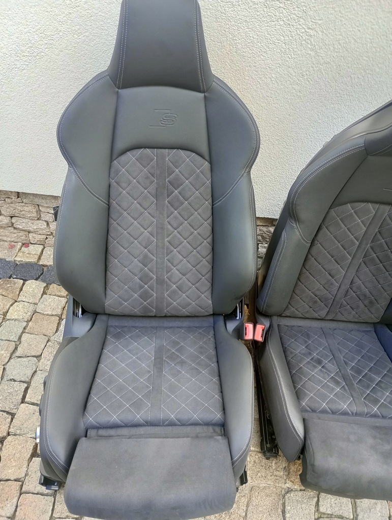 фото №11, 8w a5 сидіння шкіра заднє сидіння alcantara sportback s4 b9 sedan a4 avant rs4 55