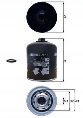 фото №1, Фільтр осушувач повітря al41/mah