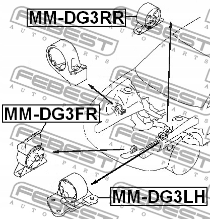 фото №9, Febest mm-dg3fr подшипниковый узел двигателя