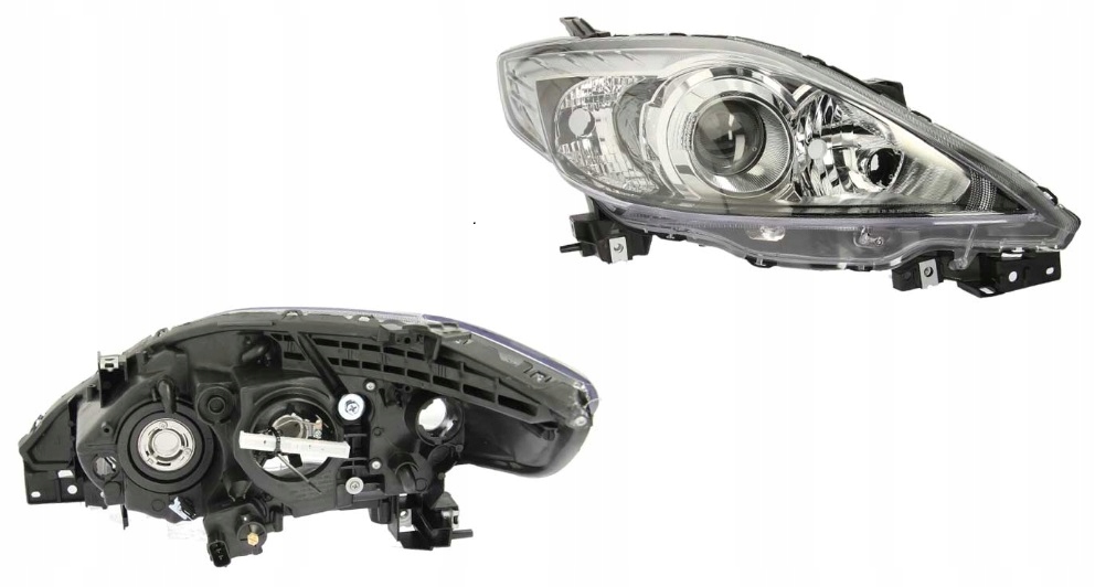 фото №1, Фара лампа правый mazda 5 07-10 чёрный tyc