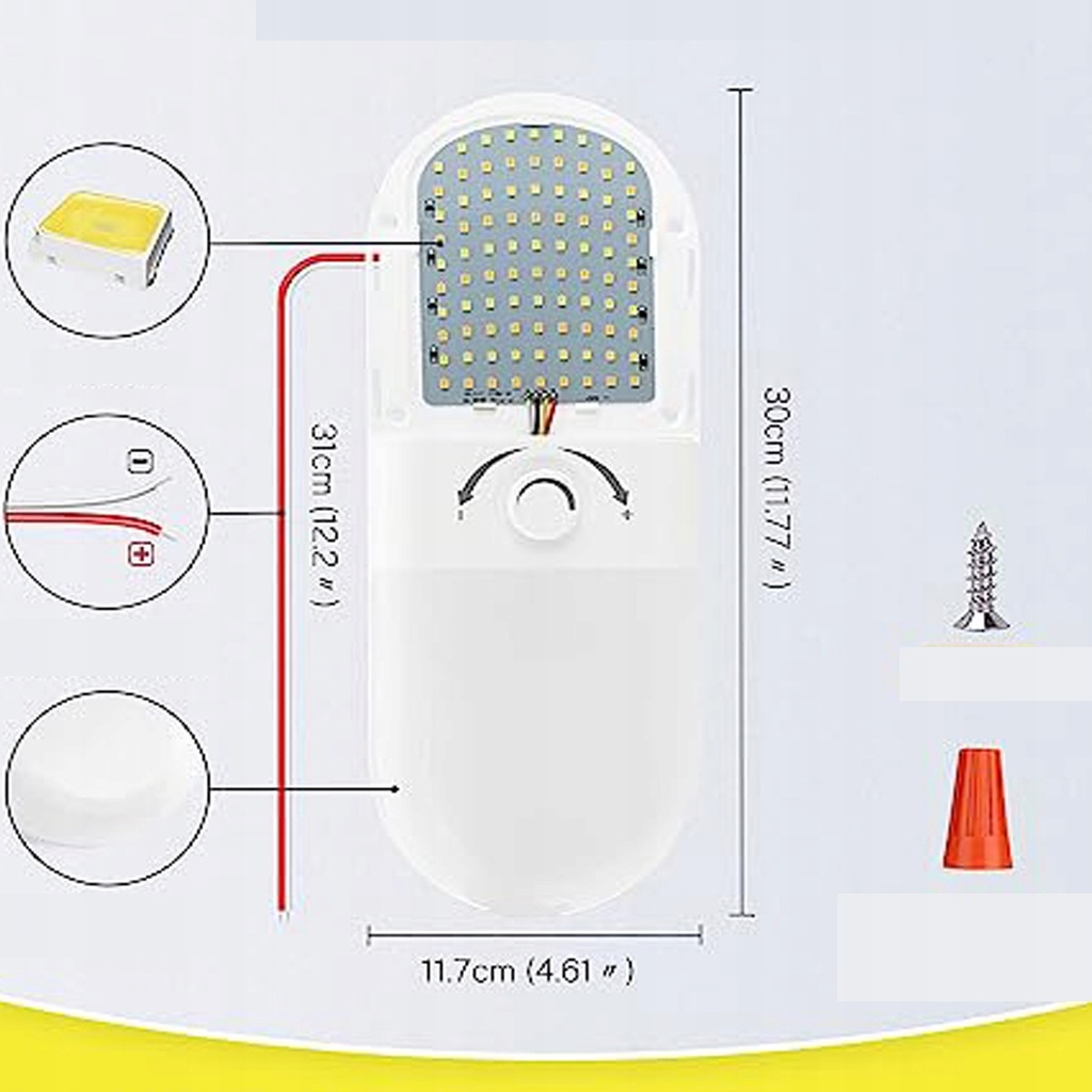 фото №13, Лампа led потолочная освещение do прицепа kampera