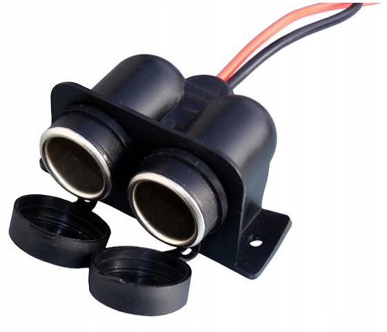 фото №1, Роз'єм прикурювача подвійний wodoszczelne 12v 15a