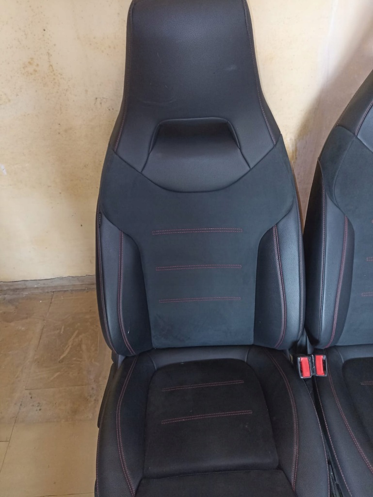 фото №11, Mercedes w177 a klasa amg сиденья заднее сиденье комплект кожа alcantara сиденье