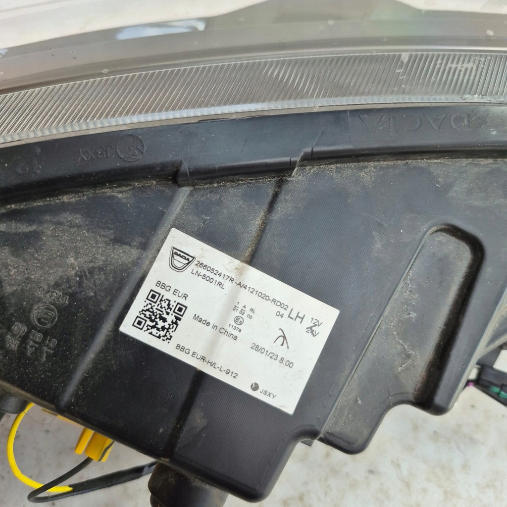 фото №9, Dacia spring 21- лампа ліва перед передня поворотник 266052417r