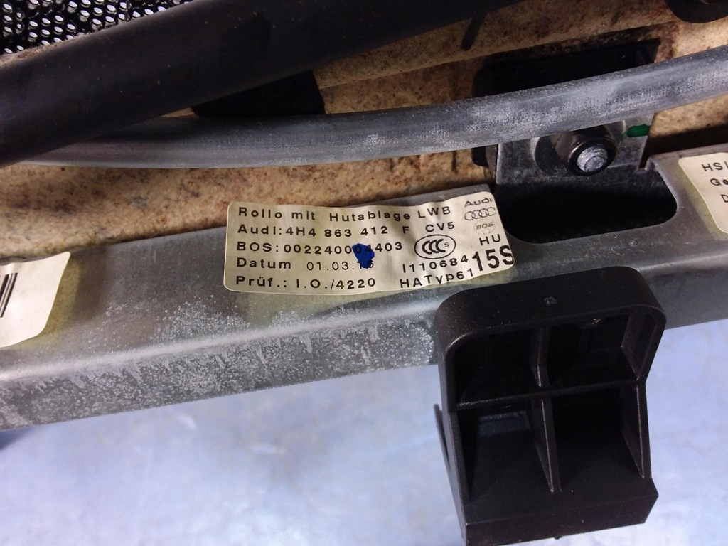 фото №8, Audi a8 d4 4h шторка стекло задняя задний 4h4863412f