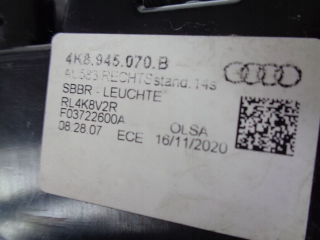 фото №5, Лампа правая задняя audi a7 4k8 led