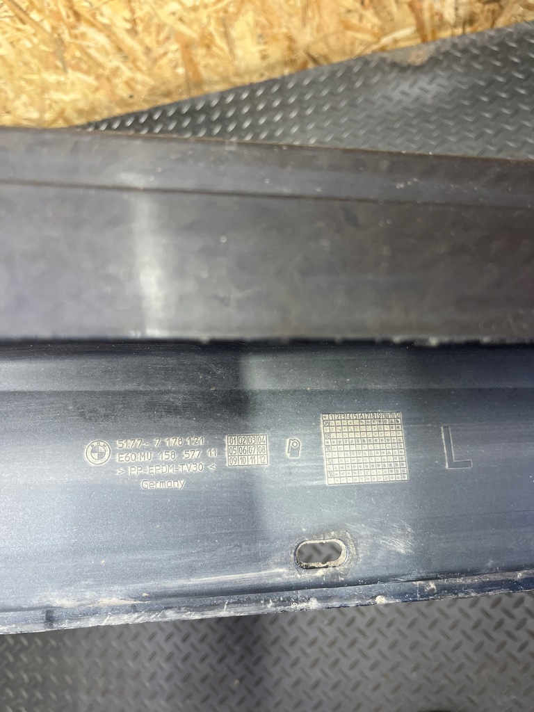 фото №12, Накладка поріг молдинг bmw e60 e61 a35/5 monacoblau ліва