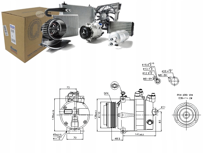 фото №15, Nissens 89031 компрессор, кондиционер