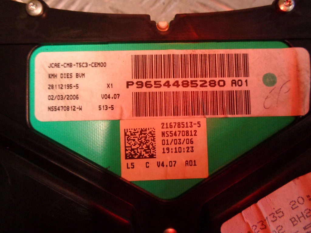 фото №7, Приборы счетчик peugeot 307 1.6 hdi 05-