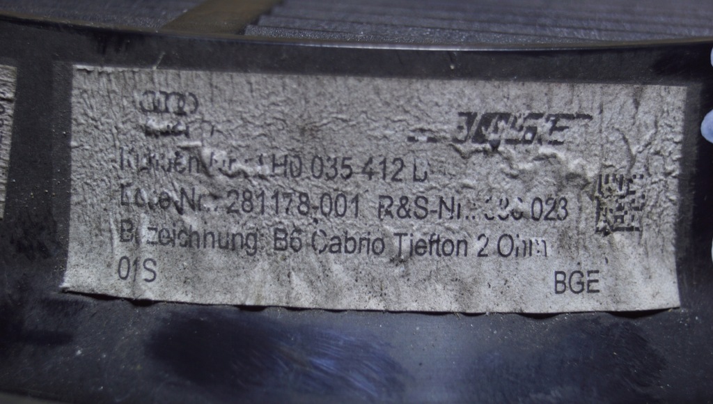 фото №7, Audi a4 b6 cabrio динамик дверь 8h0035412b gs288