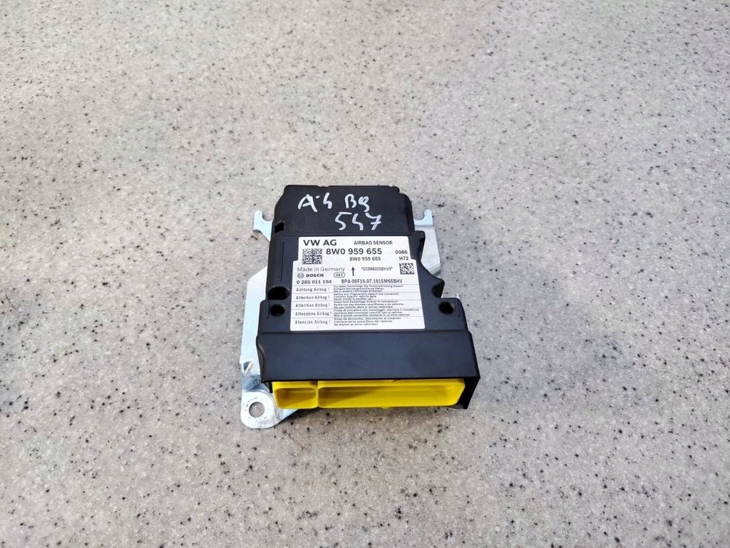фото №1, Модуль датчик подушек подушка безопасности 8w0959655 audi a4 b9