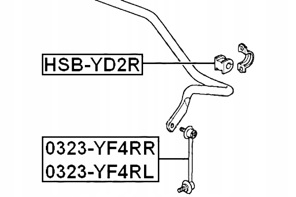 фото №2, Втулка заднього стабілізатора febest