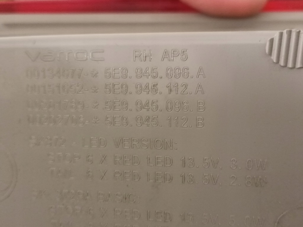 фото №6, Лампа права задня skoda octavia iii kombi задня правий org