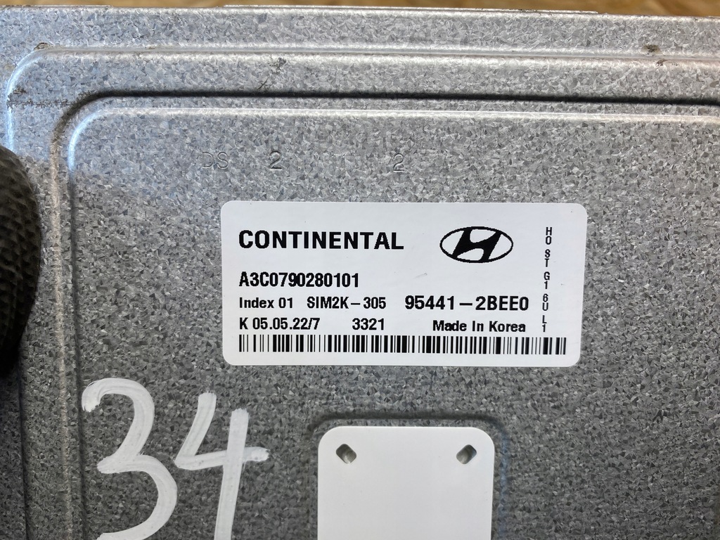 фото №12, Бортовий комп'ютер блок керування двигуна hyundai kona 95441-2bee0 954412bee0