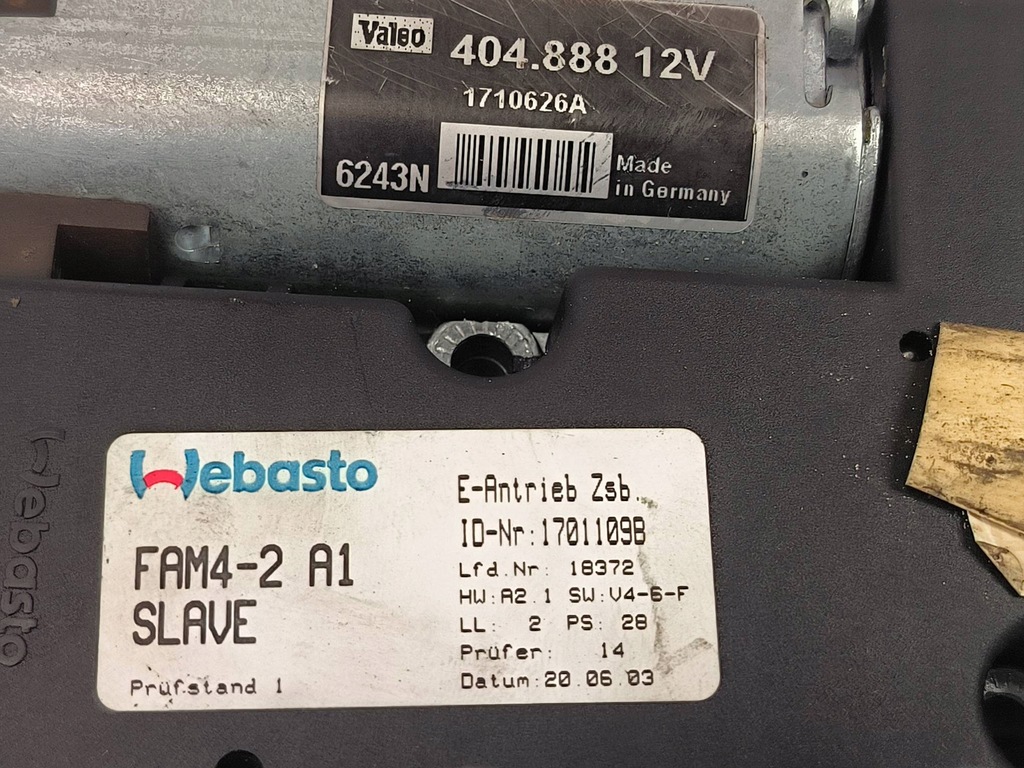 фото №3, Моторчик люк 1701109b renault espace iv