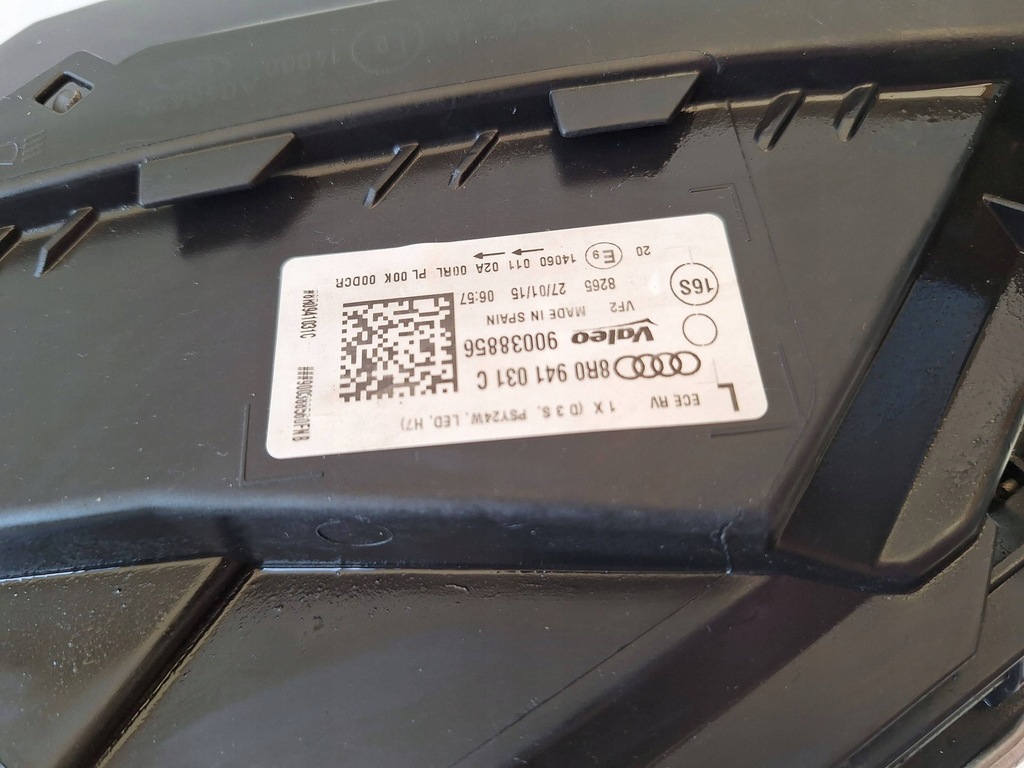 фото №10, Audi q5 8r lift лампа ліва перед 8r0941031 c оригінал