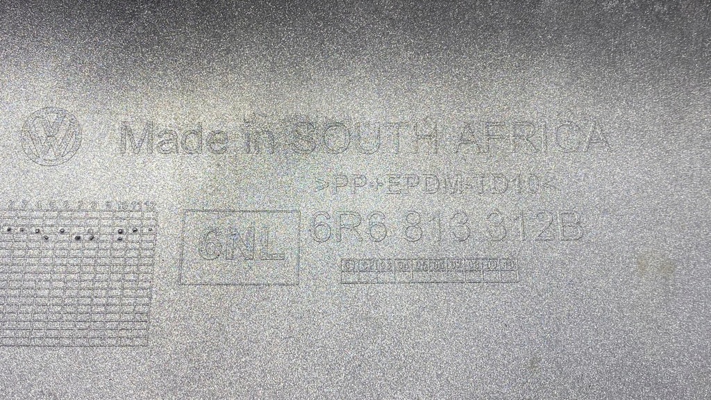 фото №9, Диффузор бампера задняя vw polo cross v 6r6813312b