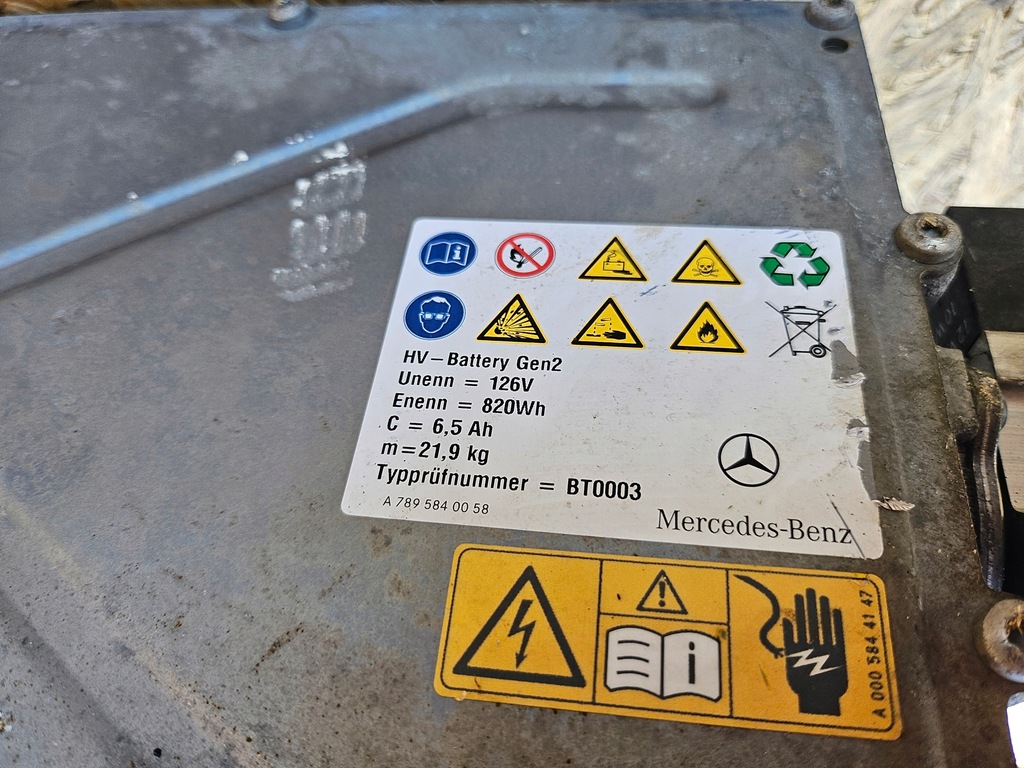 фото №4, Аккумулятор аккумулятор гибрид mercedez w205 c300d 2.2d