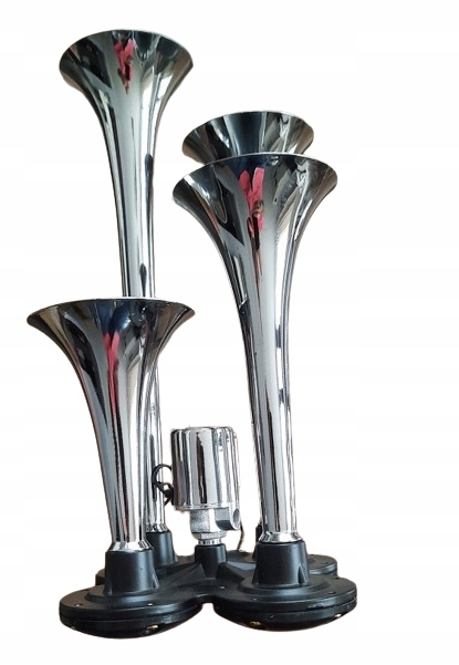 фото №7, Сигнал клаксон пневматичний na повітря сигнал 4 трубчаста 12-24v