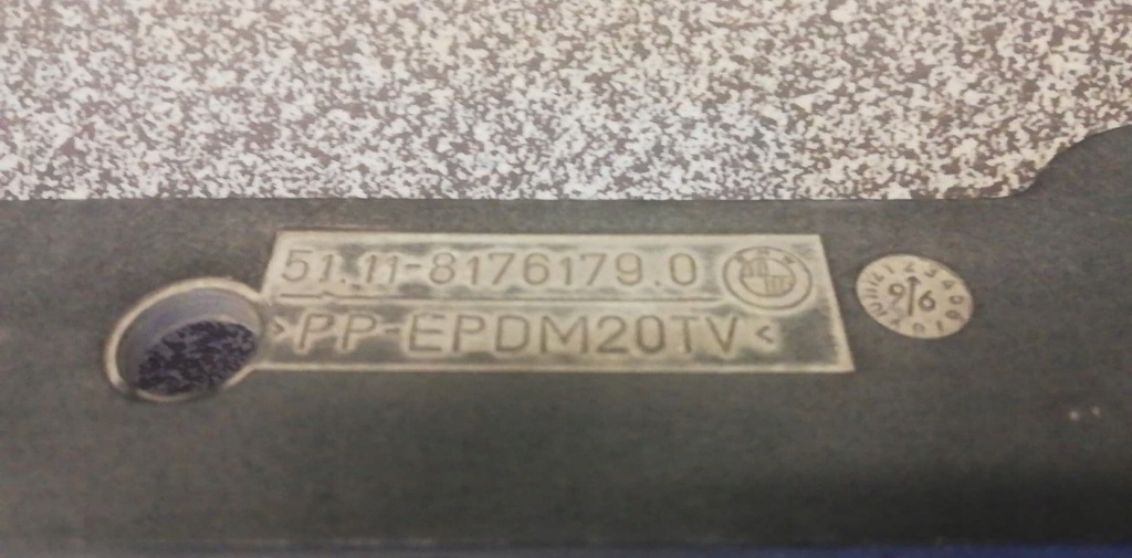 Bmw e39 решітка заглушка бампера ліва ліве перед Зі Шроту