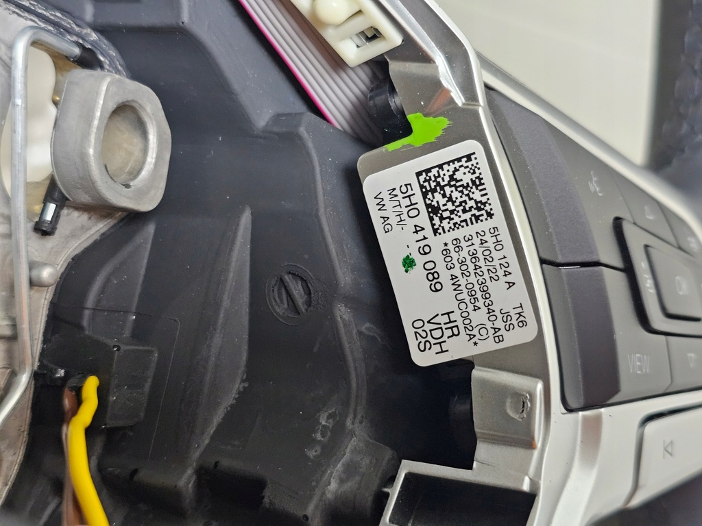 фото №11, Воздуховод кожаный мультифункция vw tiguan ii passat arteon 5h0419089hr