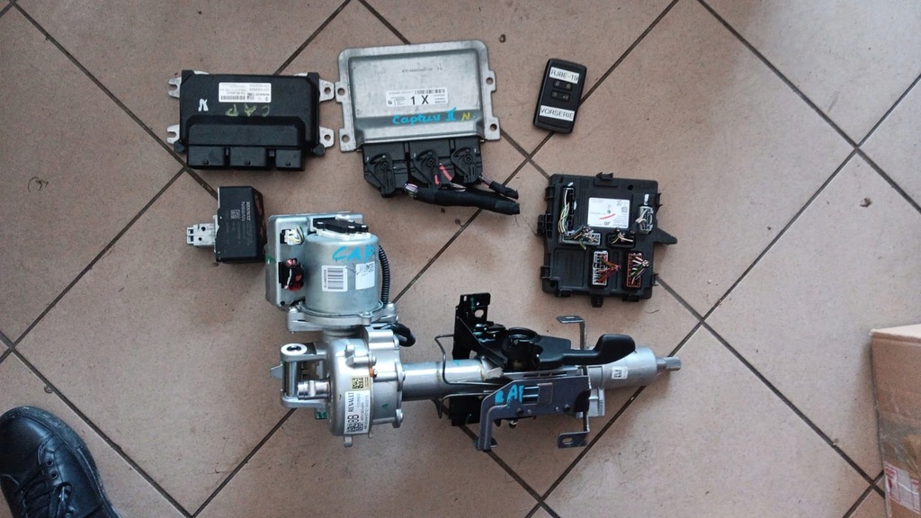 фото №1, Набор стартовый блокировка колонка модуль блок управления renault captur ii