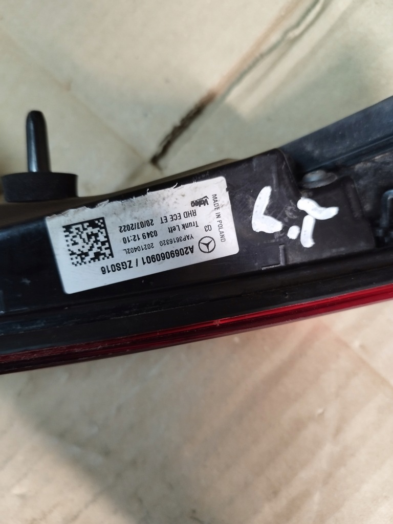 фото №6, Mercedes klasa c w206 a2069060901 лампа задняя