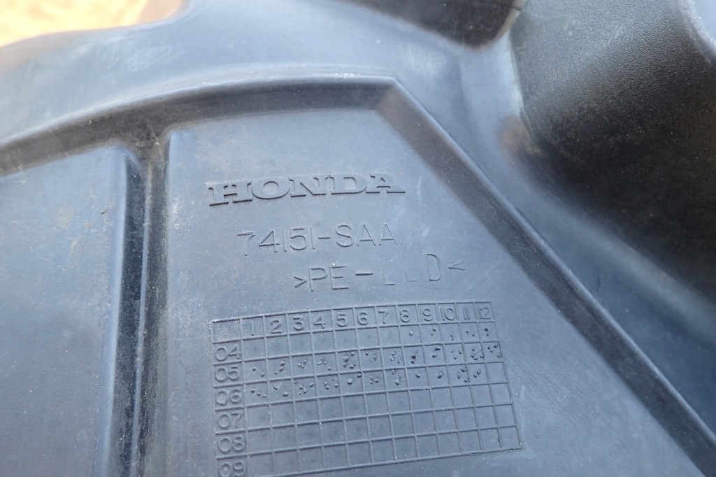 фото №7, Honda jazz 2002-2008 підкрилок перед лівий ліва oem