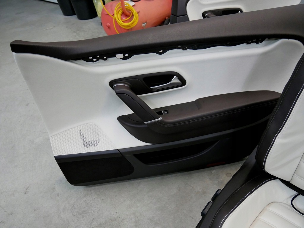 фото №11, Сиденья комплект кожа коричневый beż vw passat cc lift